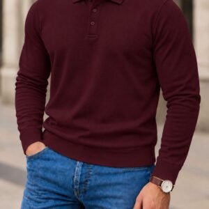 🍷 BURGUNDY PREMIUM POLO – TIMELESS EDITION