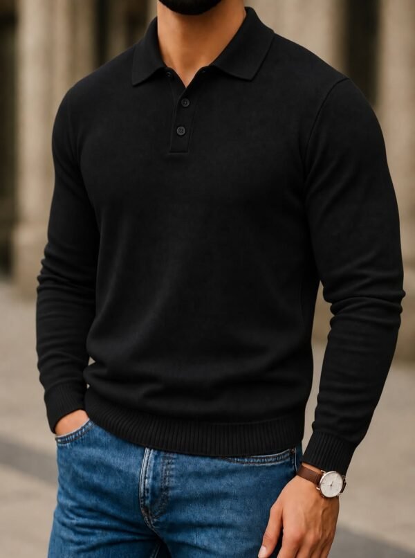 PREMIUM LONG SLEEVE POLO – ESSENTIAL COLLECTION