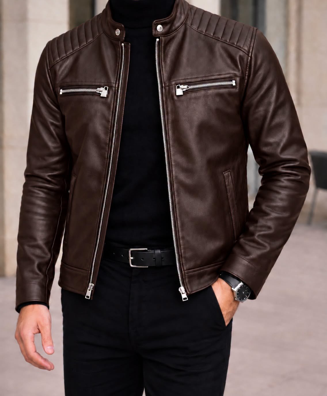 PREMIUM LEATHER BIKER JACKET – SIGNATURE EDITION