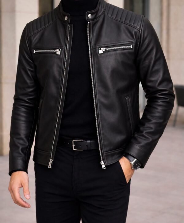 PREMIUM LEATHER BIKER JACKET – SIGNATURE EDITION