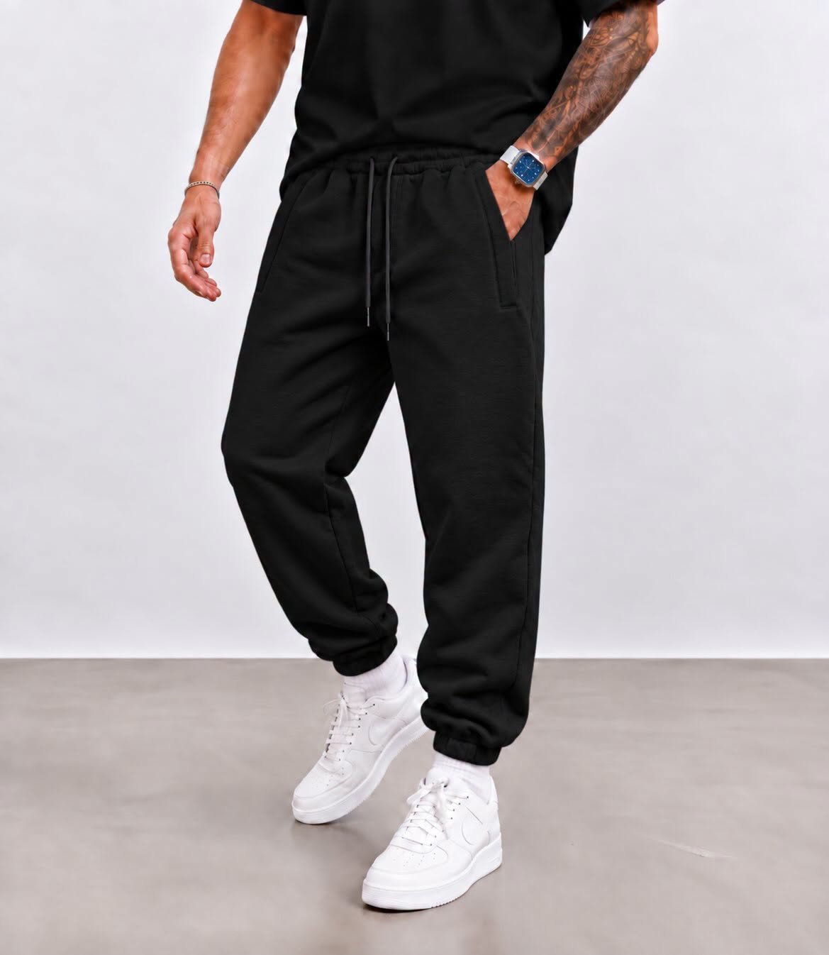 Men’s Black Joggers – Sporty & Casual Style