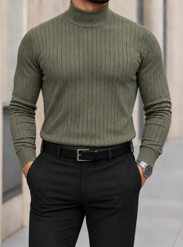 PREMIUM RIBBED TURTLENECK – SIGNATURE COLLECTION