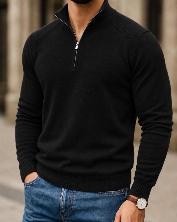 PREMIUM HALF ZIP SWEATER | Elevate Your Everyday Look