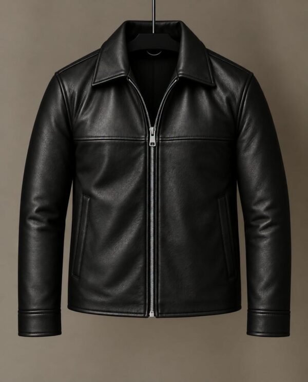 Classic Leather-Look Jacket – Timeless Urban Style
