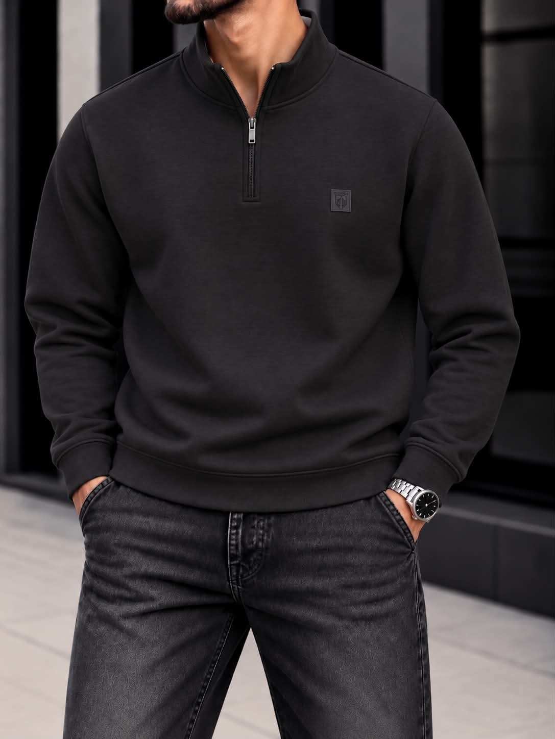 URBAN Essential Quarter-Zip Sweatshirt