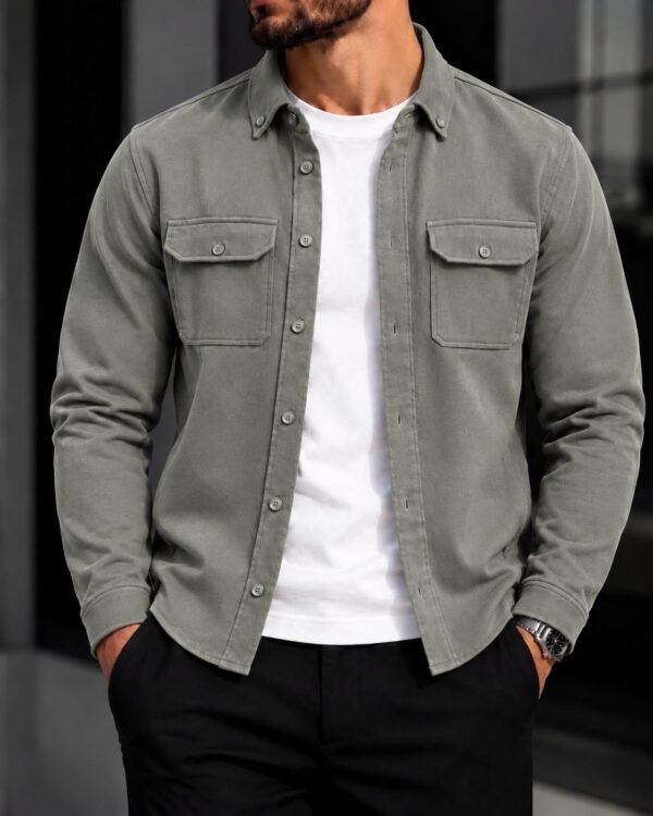 Men’s Twin-Pocket Shirt – Contemporary Style