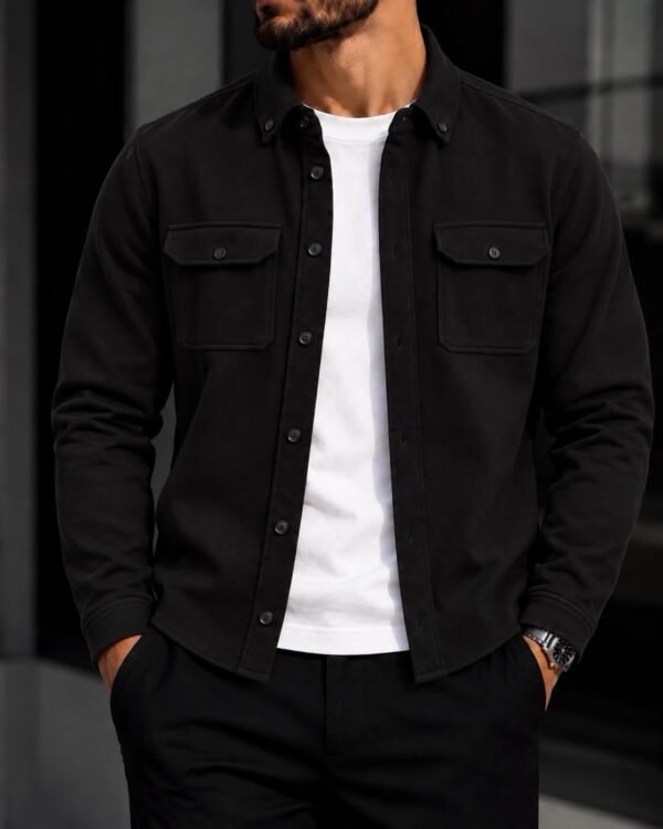 Men’s Twin-Pocket Shirt – Contemporary Style