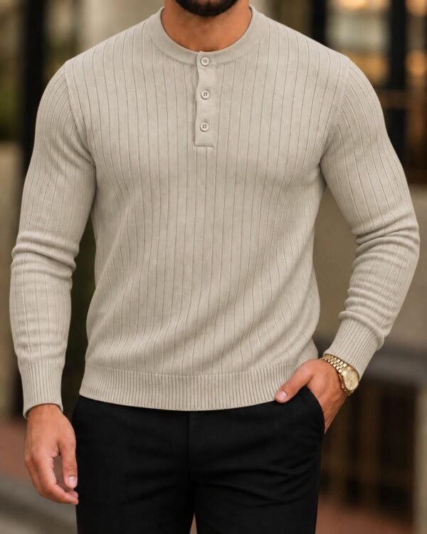 LUXURY TEXTURED HENLEY