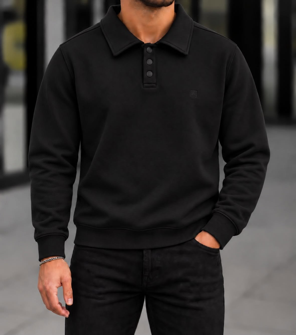 PREMIUM SIGNATURE POLO SWEATSHIRT